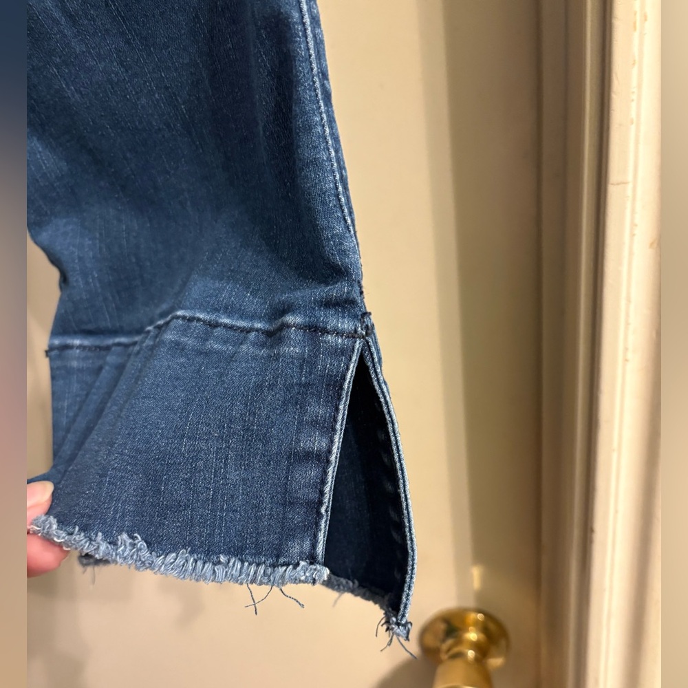 Wit & Wisdom AB Solution Split Hen Kick Flare Distressed Jeans - Picture 7 of 16